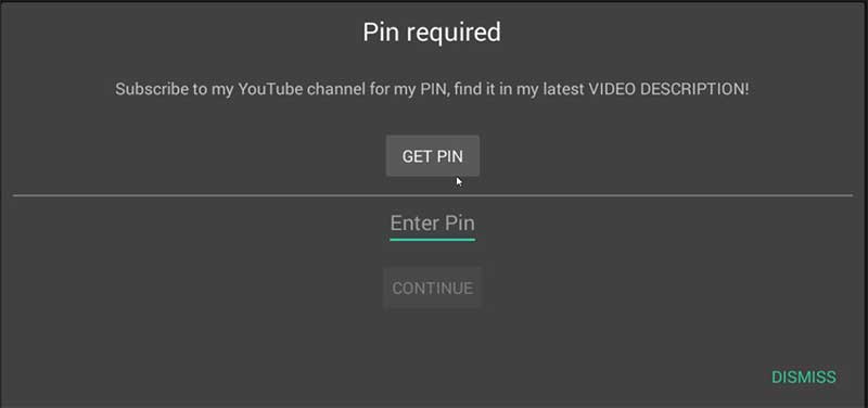 enter pin code filelinked