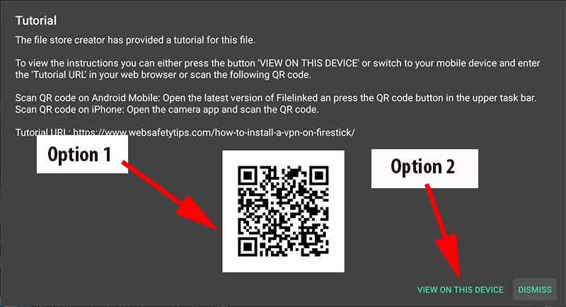 filelinked video tutorial qrcode and link