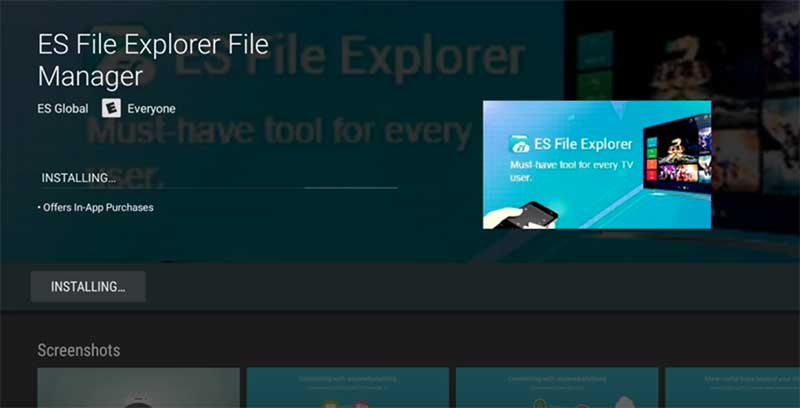 installing es file explorer nvidia Shield
