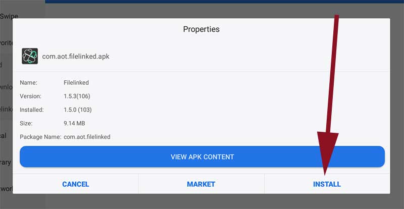install filelinked nvidia shield