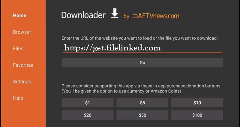 download filelinked from downloader