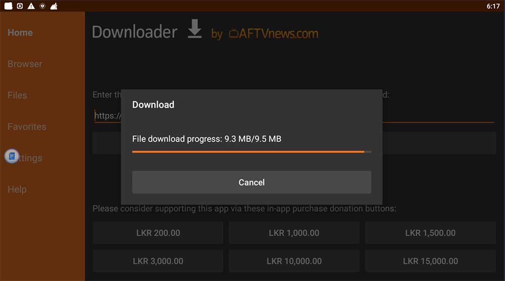 filelinked downloading