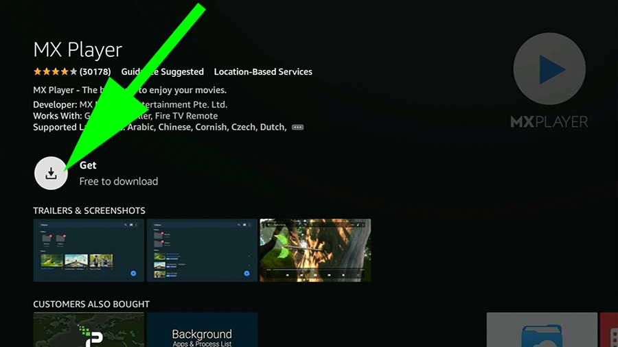 Download MX Player FireStick