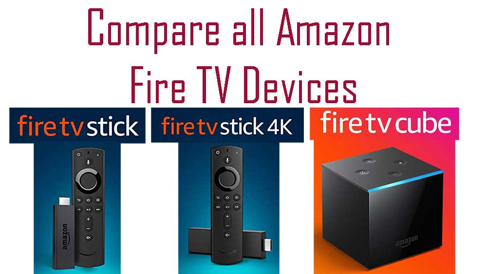 compare all fire tv devices