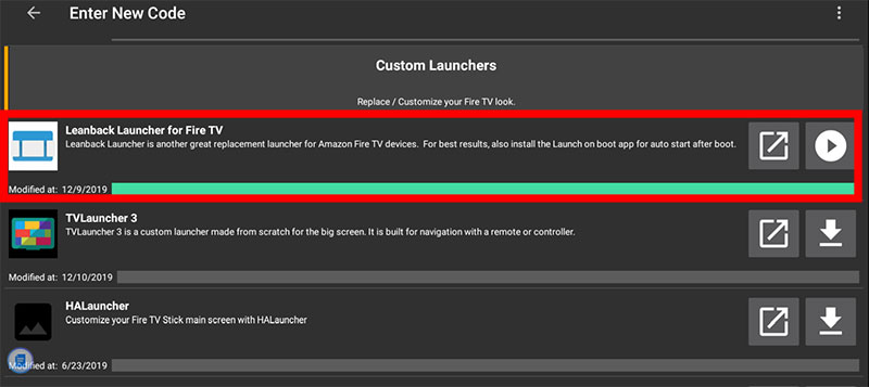 LeanBack Launcher filelinked