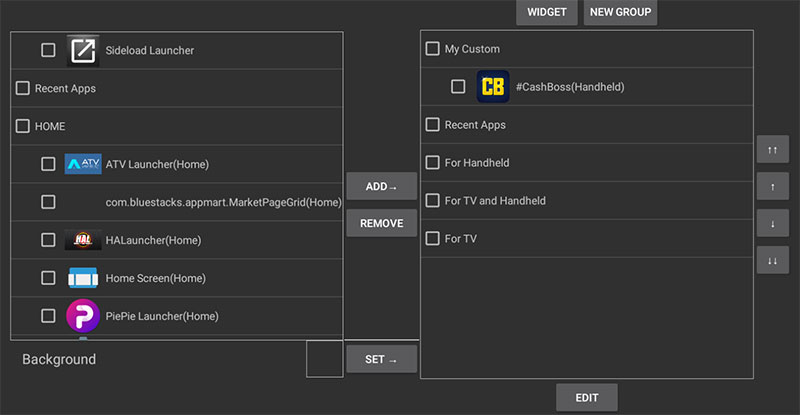 HALauncher create your own custom ground and add apps