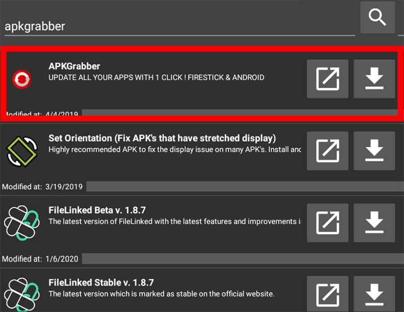 APKGrabber Filelinked