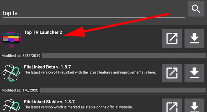 Top TV launcher 2 filelinked code