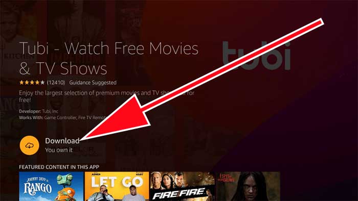 Tubi TV download for Fire TV