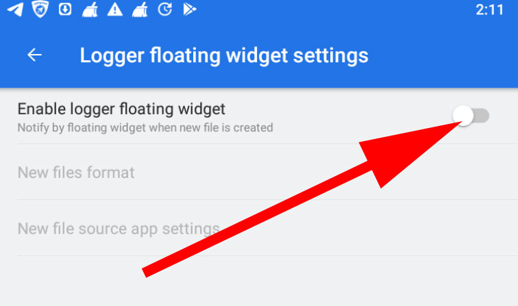 disable ES File Explorer Floating Widget