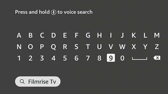 search FilmRise Firestick