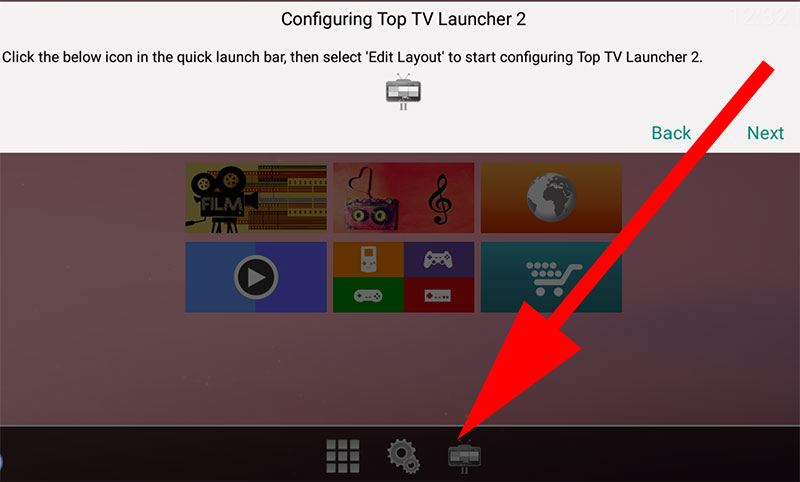 Top TV Launcher Edit Layout