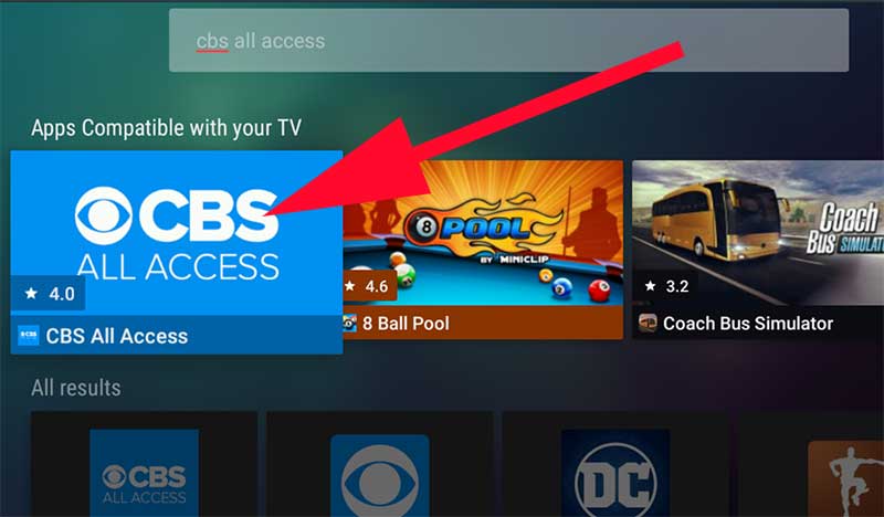 CBS All access for Fire TV Stick