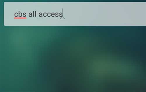 CBS all access search on Aptoide TV