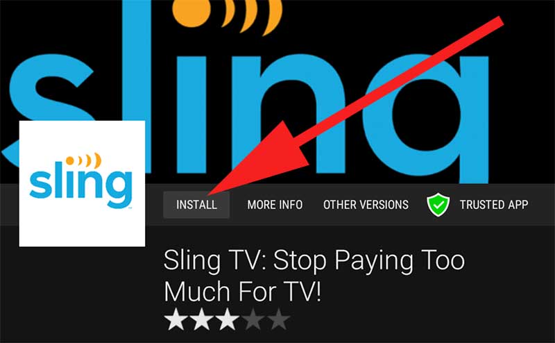 Install Sling TV on Android TV and Fire TV