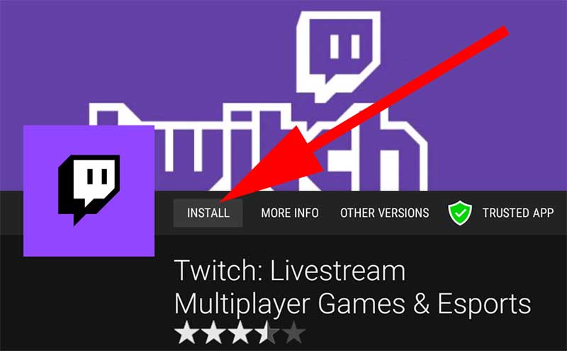 Install Twitch on Android TV free