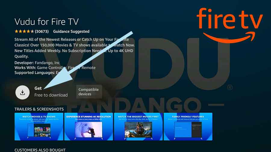 Install Vudu on Amazon Fire TV