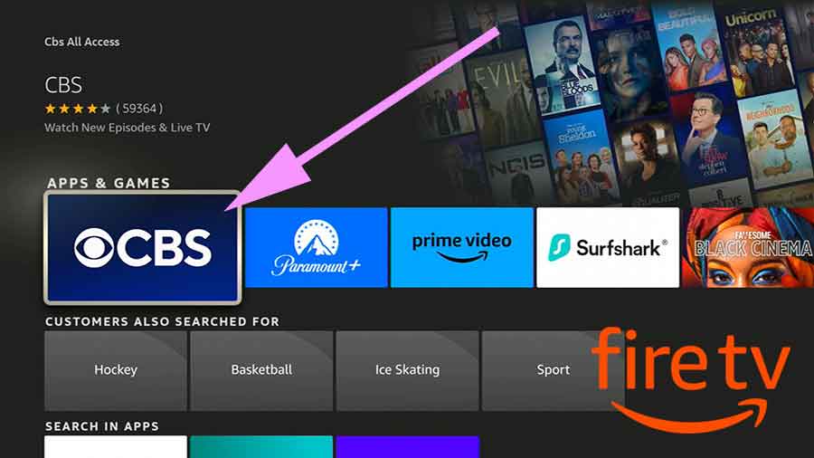 Live TV app for Amazon Fire TV