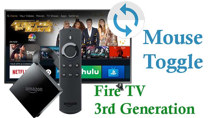 Mouse Toggle For Amazon fire TV 3rd generation