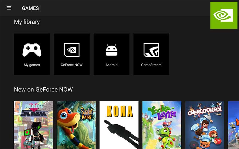 Nvidia My Games on Android TV