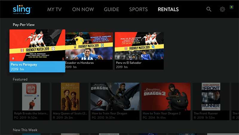 Sling TV app