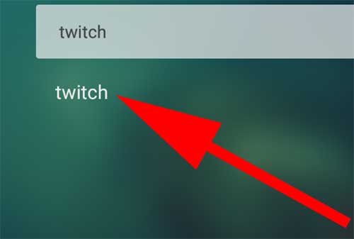 twitch search on Aptoide TV