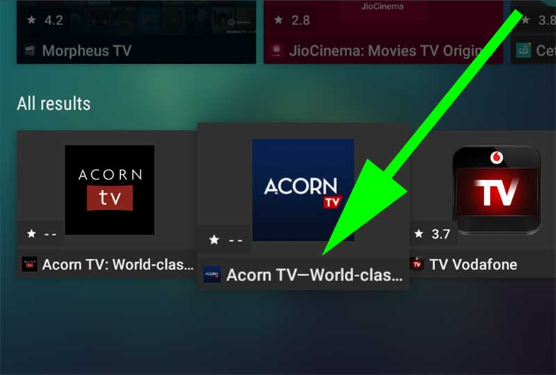 Accorn TV apk for Android TV