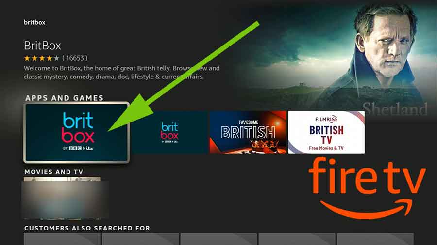 Britbox TV for Fire TV