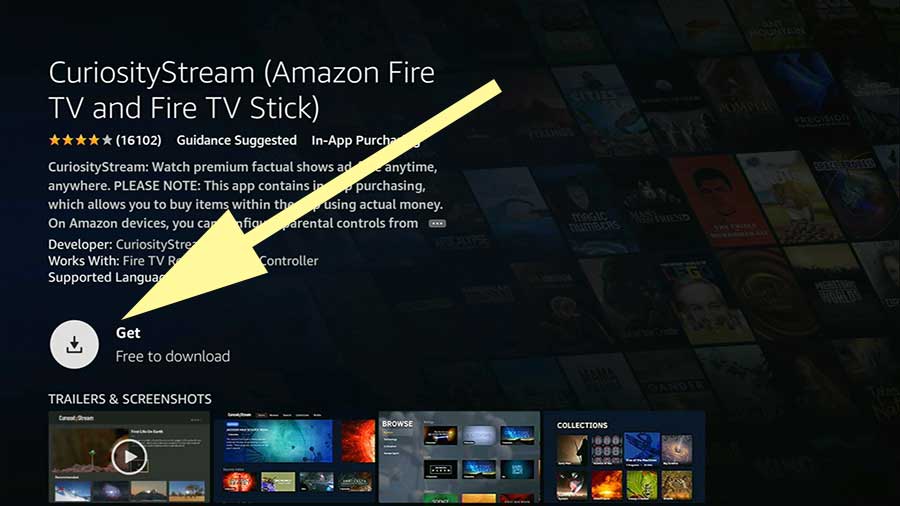 Curiosity Stream Amazon Fire TV