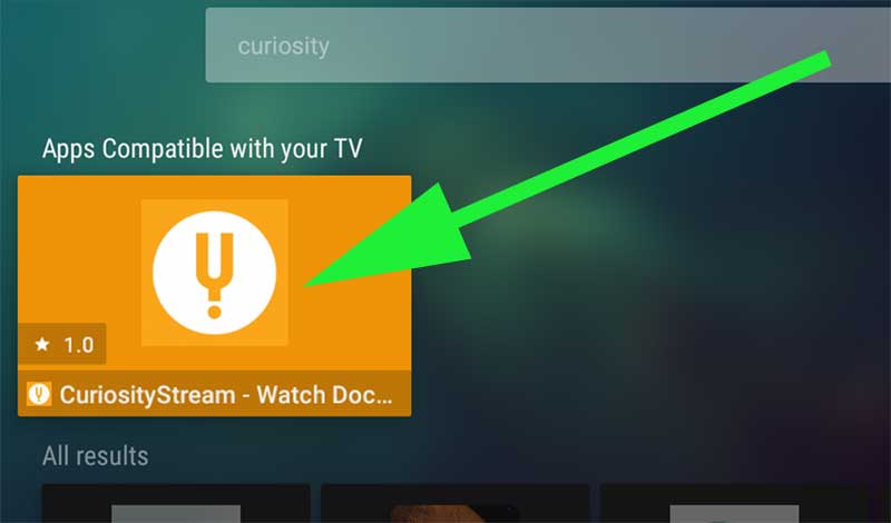 CuriosityStream on Aptoide TV