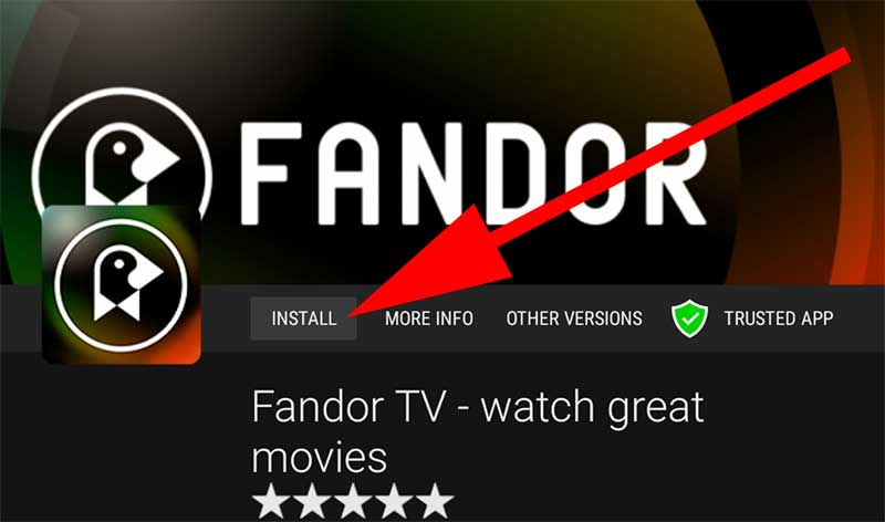 Install Fandor