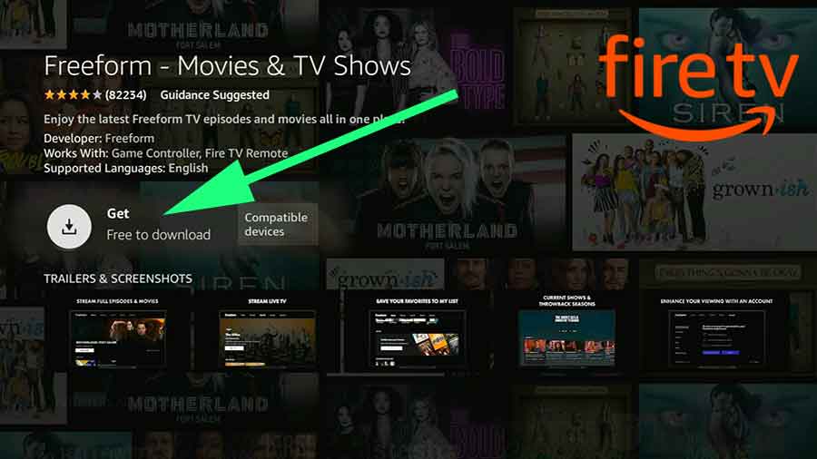 Install FreeForm on Amazon Fire TV
