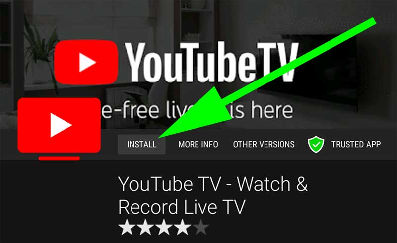 Install YouTube TV