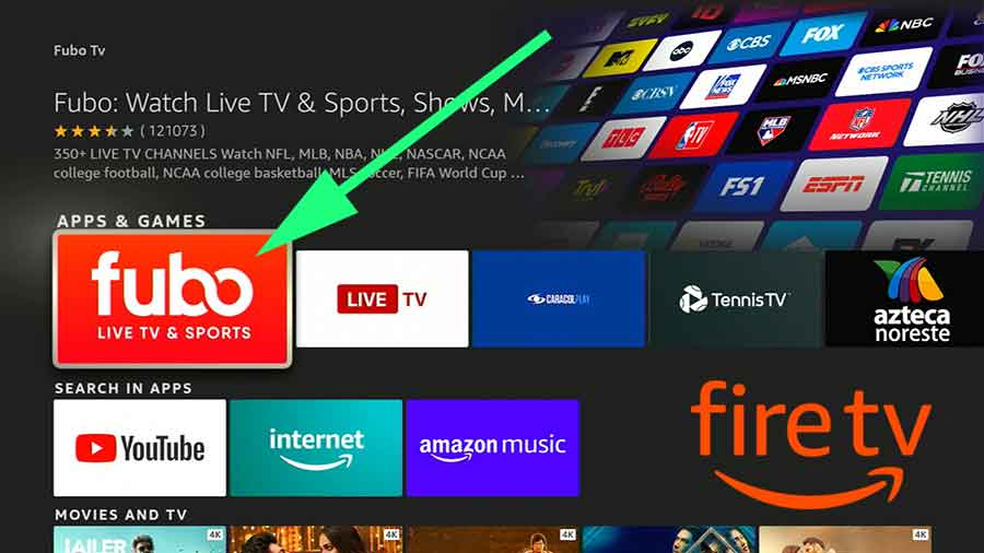 Live TV and Sports app for Fire TV