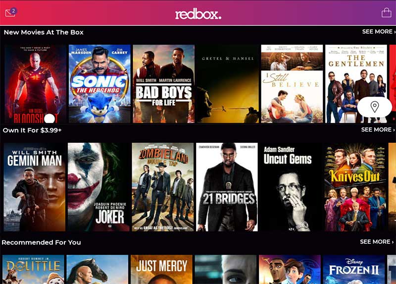 Redbox - rent stream and buy movies