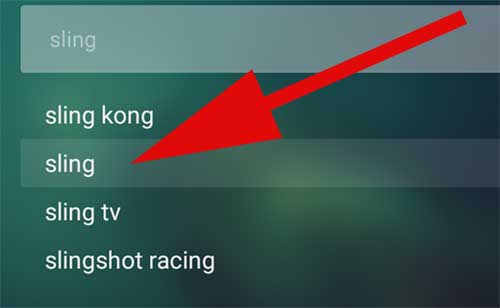 Sling Search on Aptoide TV