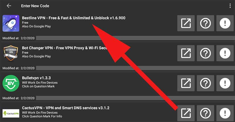 Bestline VPN Filelinked