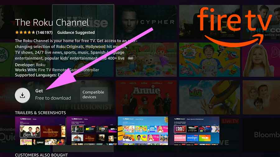 Install Roku Channel on Amazon Fire TV