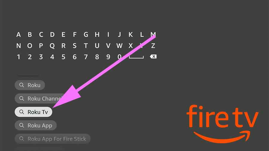 Search Roku on Fire TV