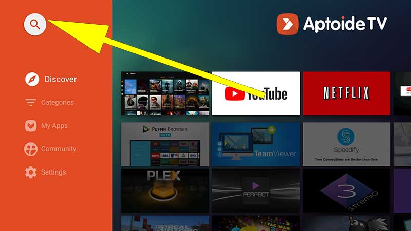 Aptoide TV Search