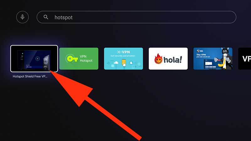 Hotspot shield Android TV VPN