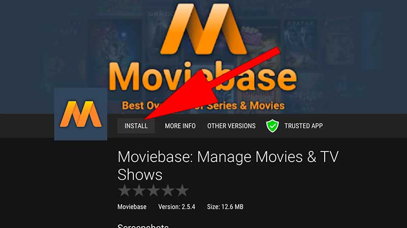 Install MovieBase Android TV