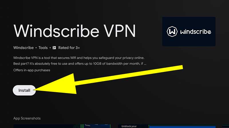 Install Windscribe VPN Firestick