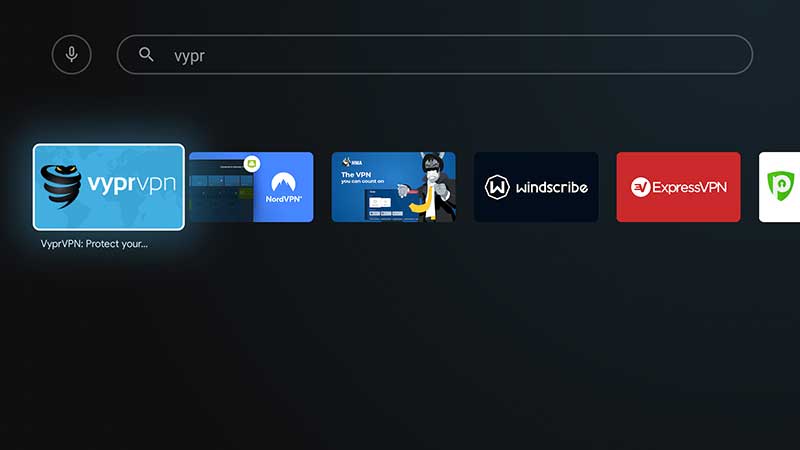 Vypr VPN Android TV