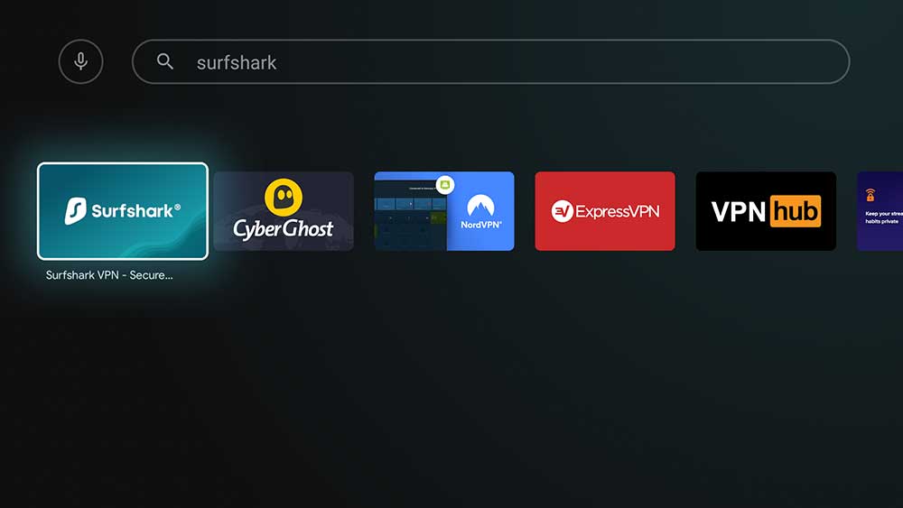 Surfshark VPN Android TV