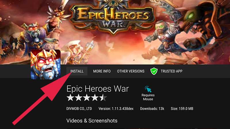 Epic Heroes war Fire TV Stick