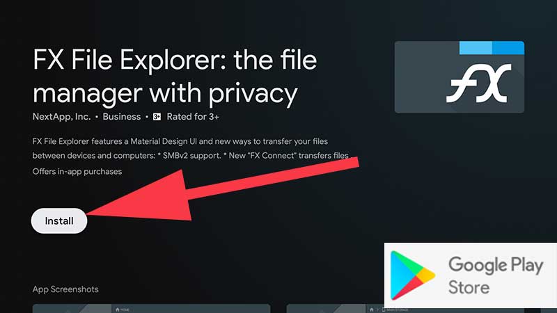 FX File Explorer Google TV