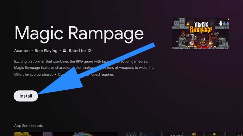 Magic Rampage Google TV install