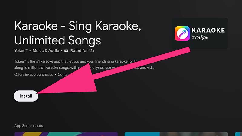 Sing Karaoke Android TV, install karaoke android tv, fire tv karaoke