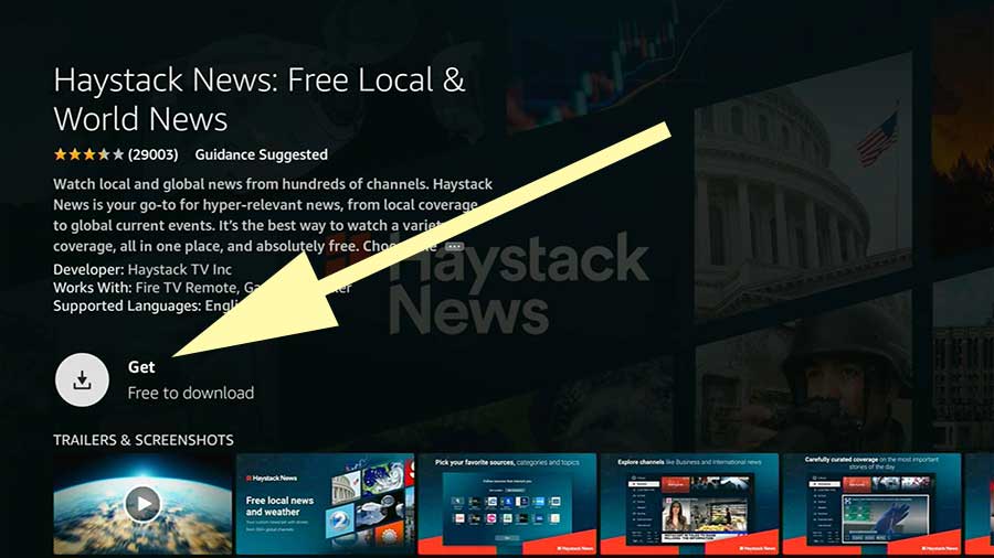 Download Haystack News Amazon Fire TV